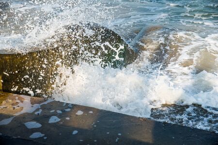 The Beautiful Blue Ocean Waveの写真素材