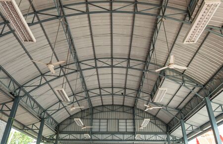 The roof of the modern buildingの写真素材