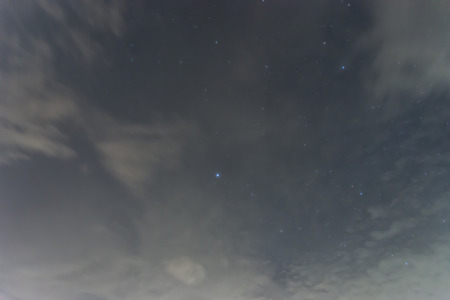 Black night sky plenty of stars with Great Bear
