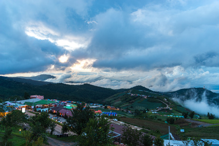 The mountain landscape in thailandの写真素材