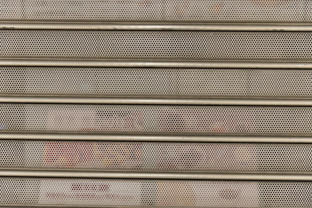 The stainless steel wall background.