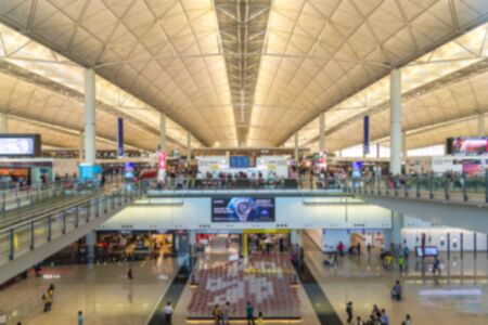 HongKong International Airport at the eveningのeditorial素材