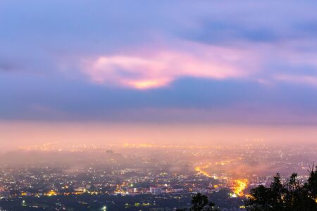 Doi Suthep scenic point at Chiang mai in Thailand
