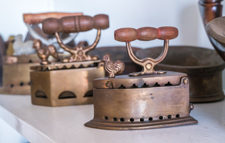 Old vintage ironの写真素材