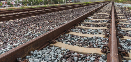 The way of railway track.の写真素材