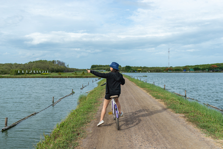 Cycling relax leisure outdoor nature concept.の写真素材