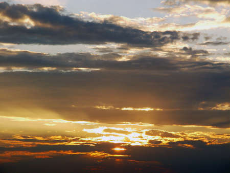 Beautiful sunset over Boston Massachusetts.の写真素材