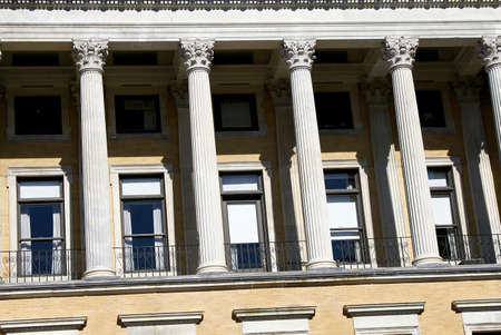 side view of the massachusetts state house showing the unique architecture, boston massachusettsの写真素材