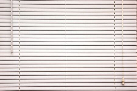 background image of off white mini blinds inside home closed