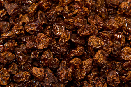 Fresh homemade organic green grape raisins fills entire image, shot from above.の写真素材