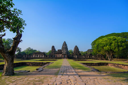 the old castle rock of Phimaiのeditorial素材