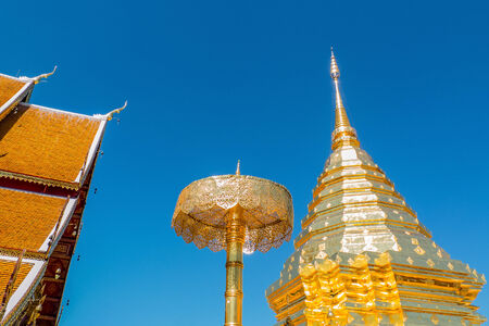 The chedi Phra That Doi Suthepの写真素材