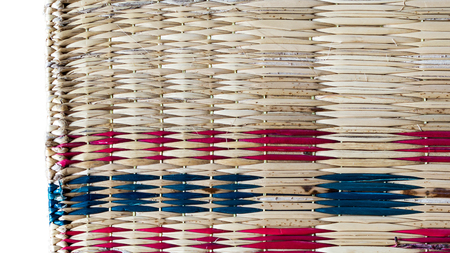 thai mat reed plants weave With material natural.の写真素材