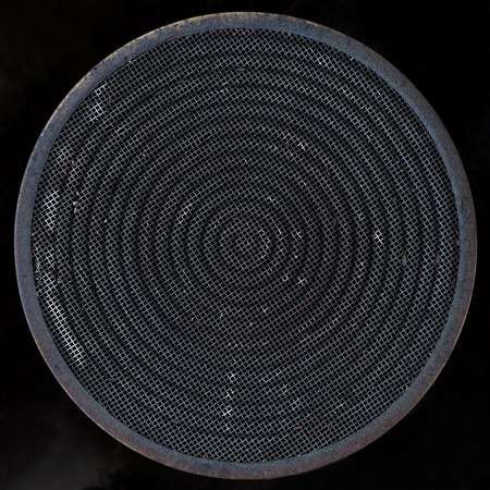 Old Gas stove burner head black.の写真素材