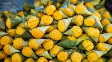 Toddy palm cake of Thai dessert.の写真素材