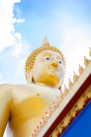 Big Buddha statue Viewed from the up side.の写真素材
