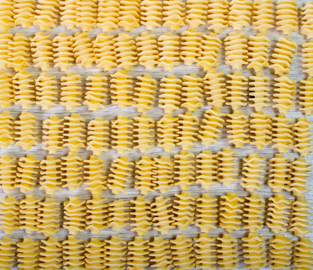 Food theme: uncooked pasta background Diet and nutrition conceptの写真素材
