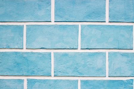Textures on the blue wall, Blue brick wall background.