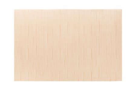 Top view of isolated brown placemat for food. Empty space for your design.の写真素材