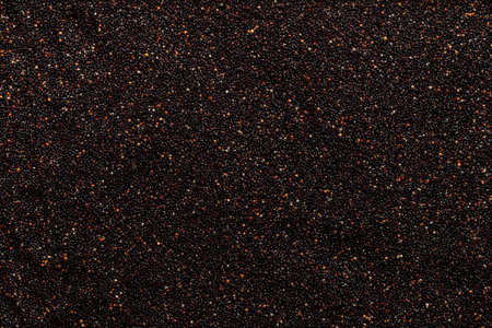 black quinoa grain background and texture of gluten free top view.の写真素材