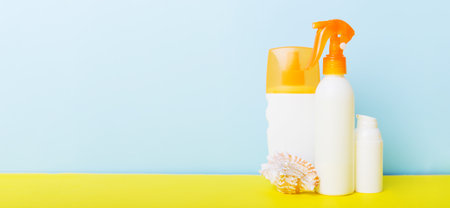 beach accessories. Moisturizer sunscreen suntan lotion bottle for UVB skincare protection in summer...