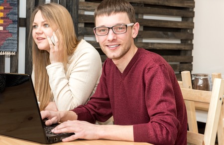 young people by spending time at the computer indoor