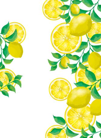 Lemon fresh Juice design illustrationのイラスト素材