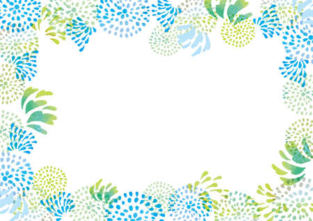 Fireworks background material launched on white backgroundのイラスト素材