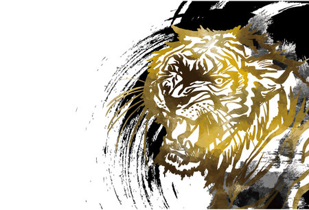 2022 New Year's card template material.のイラスト素材