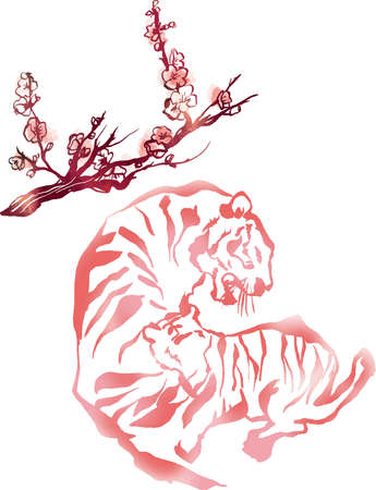 2022 Japanese New Year's card template materialのイラスト素材