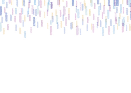 Colorful watercolor pattern on white backgroundのイラスト素材
