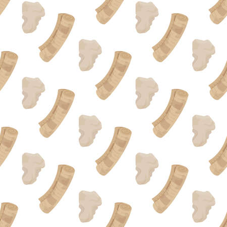 Paper waste pattern. Can be used for wallpaper, webphone, scrapbooking. Seamless pattern of discarded documents and other papers. Vector illustration.のイラスト素材