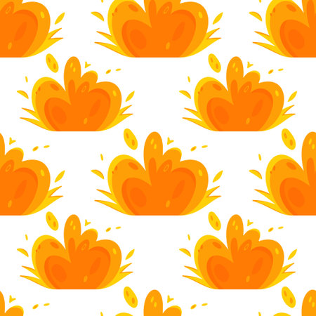 Vector illustration of a blast pattern. Infinite blast pattern. Beautiful wrapping paper.のイラスト素材