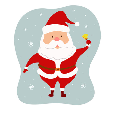 Santa Claus. Merry Christmas and Happy New Year. Vector illustration.のイラスト素材