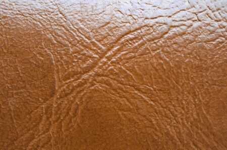 Brown Leather Texture. Close up of old brown leather backgroundの写真素材