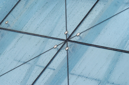 Glass holder. Fitting Glass. Facade Spider system close-up
