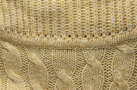 Knit texture of wool knitted fabric with regular pattern as background