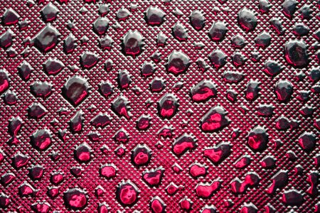 Silver Reflective Fabric Material Texture with Imitation of Water Droplets . Abstract Background of a Reflector Fabric for Lighting Equipment.の写真素材