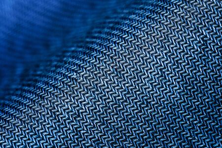 Blue fabric texture. Textile backgroundの写真素材