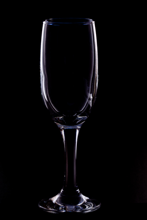 glass on blackの写真素材