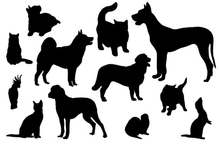 This is image of pets of peopleのイラスト素材