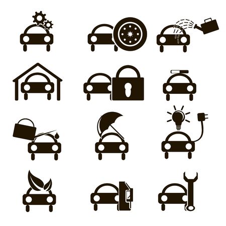 car iconsのイラスト素材