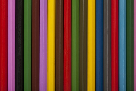 texture of colored pencils verticallyの写真素材