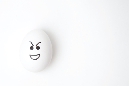 evil eggの写真素材