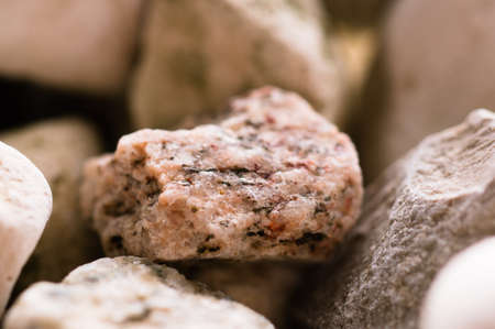Macro photo decoration garden stones. white stones backgroundの写真素材