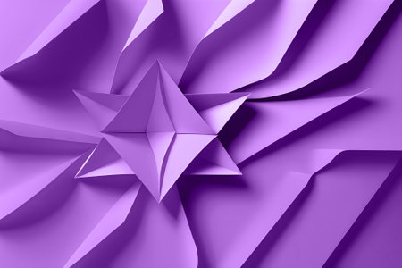 Colorful origami paper as abstract wallpaper background, Ai generated imageの素材