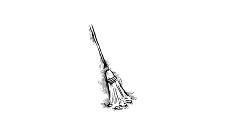 Broom Sweepingのイラスト素材