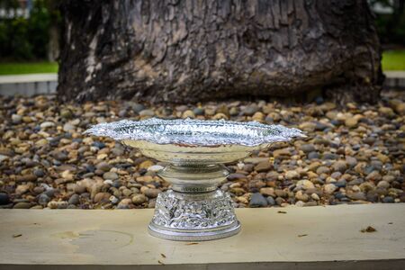 bowl for put fruit and rice on religion celemony