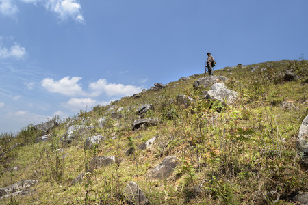 Landscape Xiengkhouang Province Northern of laosの写真素材