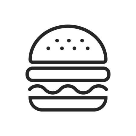 burger hamburger icon designのイラスト素材